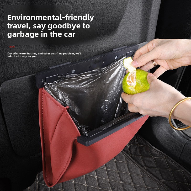 Leather Cleaner Interior - 1 adet araba deri çöp torbaları,
